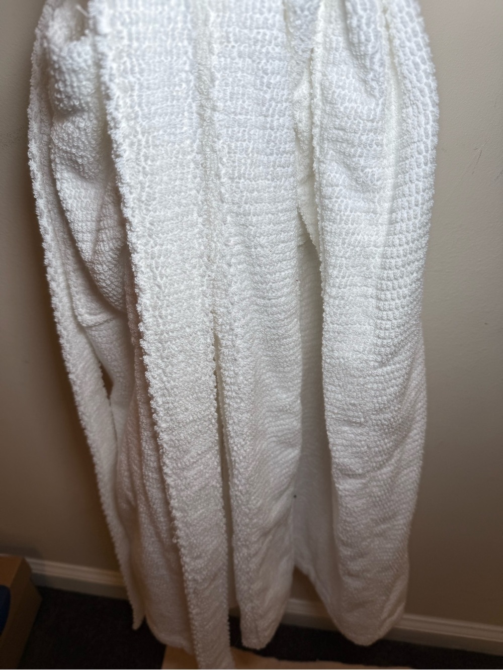 Lands End White Terry cloth Belted Robe NWOT 2X Plus Shawl Collar Classic - Picture 5 of 6